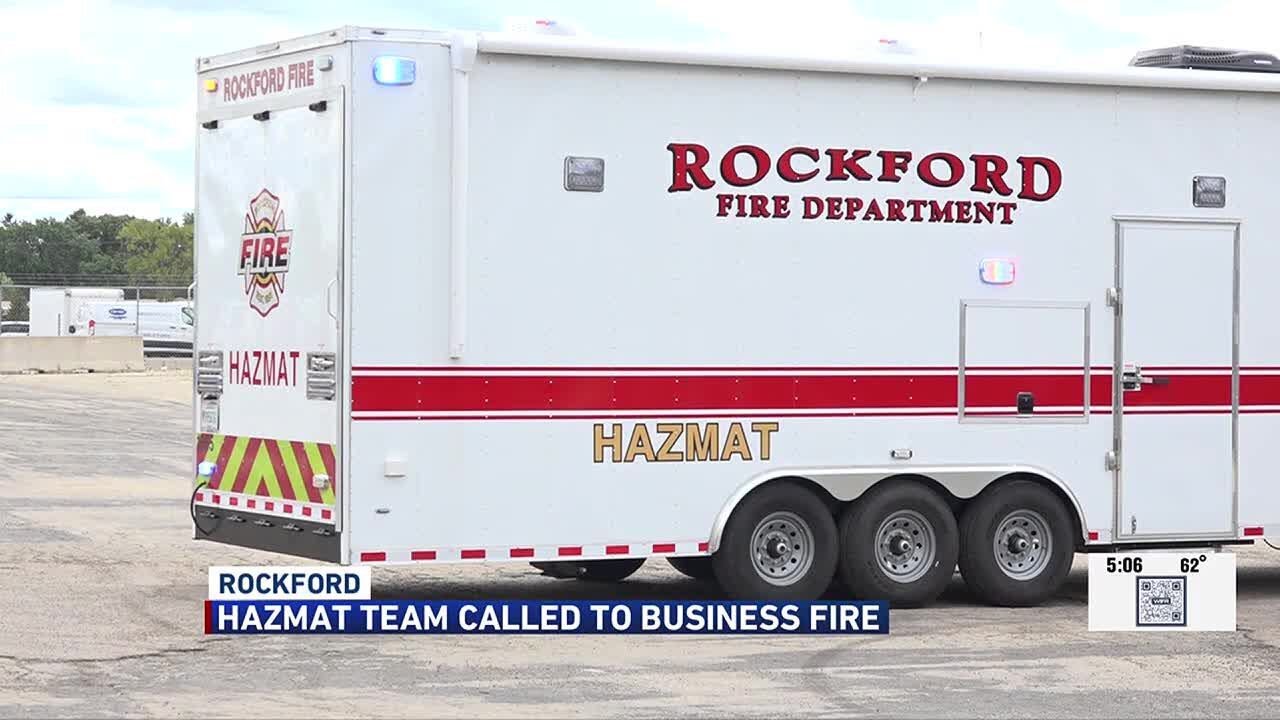 Hazmat team called to fire on Sandy Hollow Road