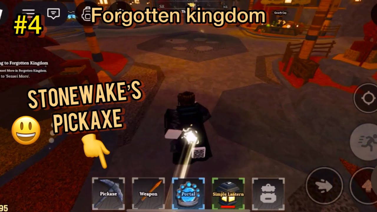 I finally got the op 💪🏻STONEWAKE’s PICKAXE ⛏️ and came into the forgotten kingdom👑