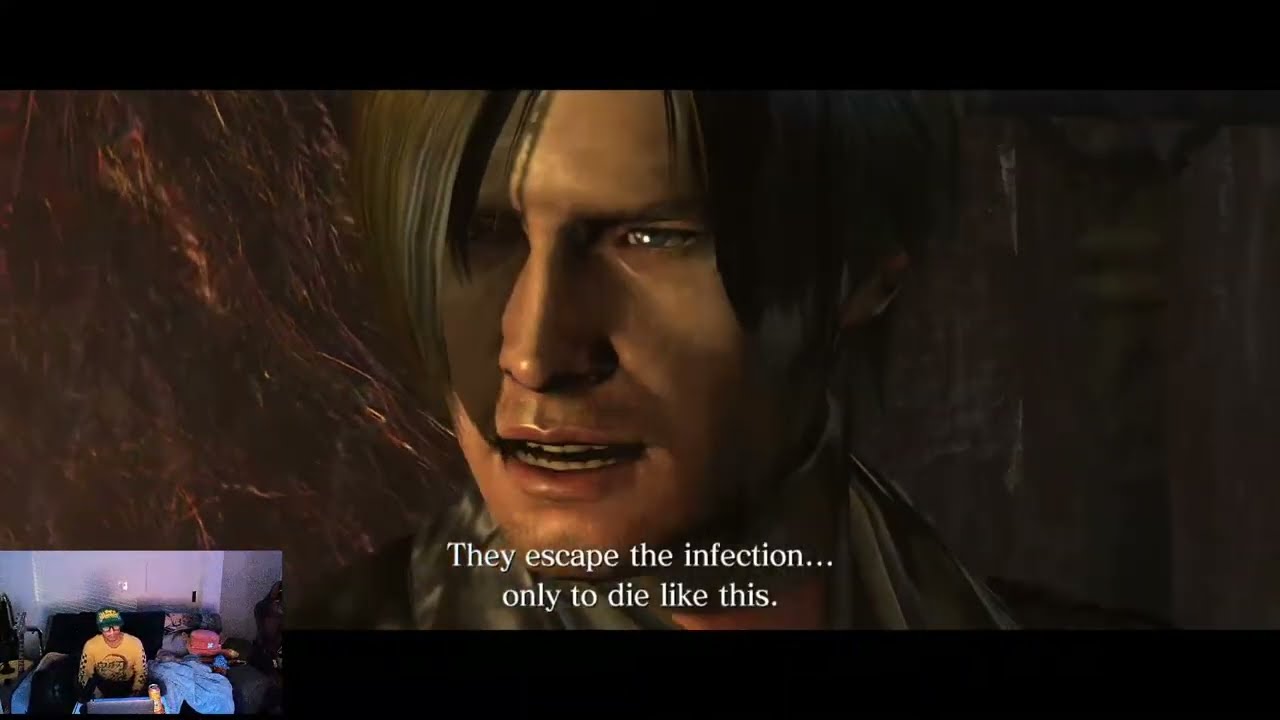 Resident Evil 6 (Leon's wet and whacky ride) Livestrteam part 4
