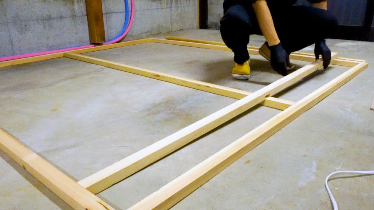 【築30年ガレージDIY】車庫の出入口に断熱壁を建てる①〜骨組み編〜｜サンゴと人工ライブロックの養殖場作り #1