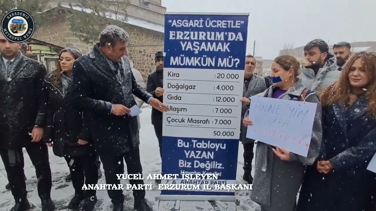 Anahtar Parti Erzurum İl Başkanı Yücel Ahmet İşleyen / Basın Açıklaması 