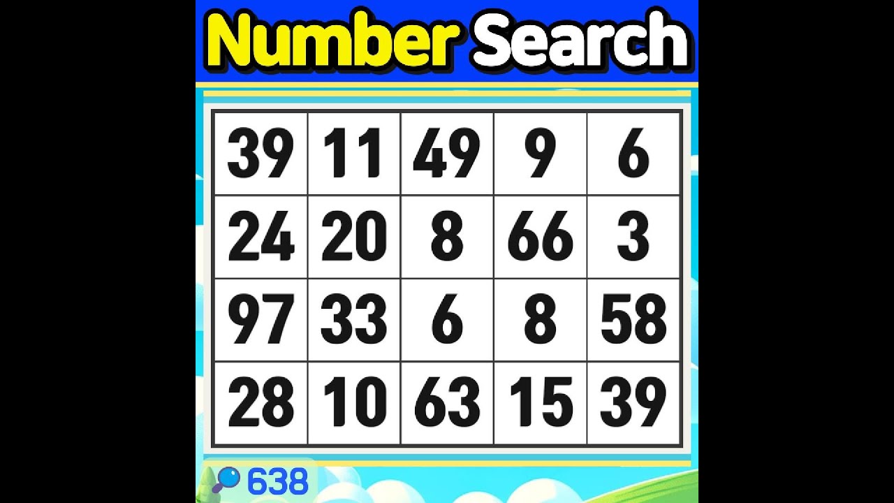 Number Search #638 Smart lifestyle habits【Match | brain game | puzzle 】