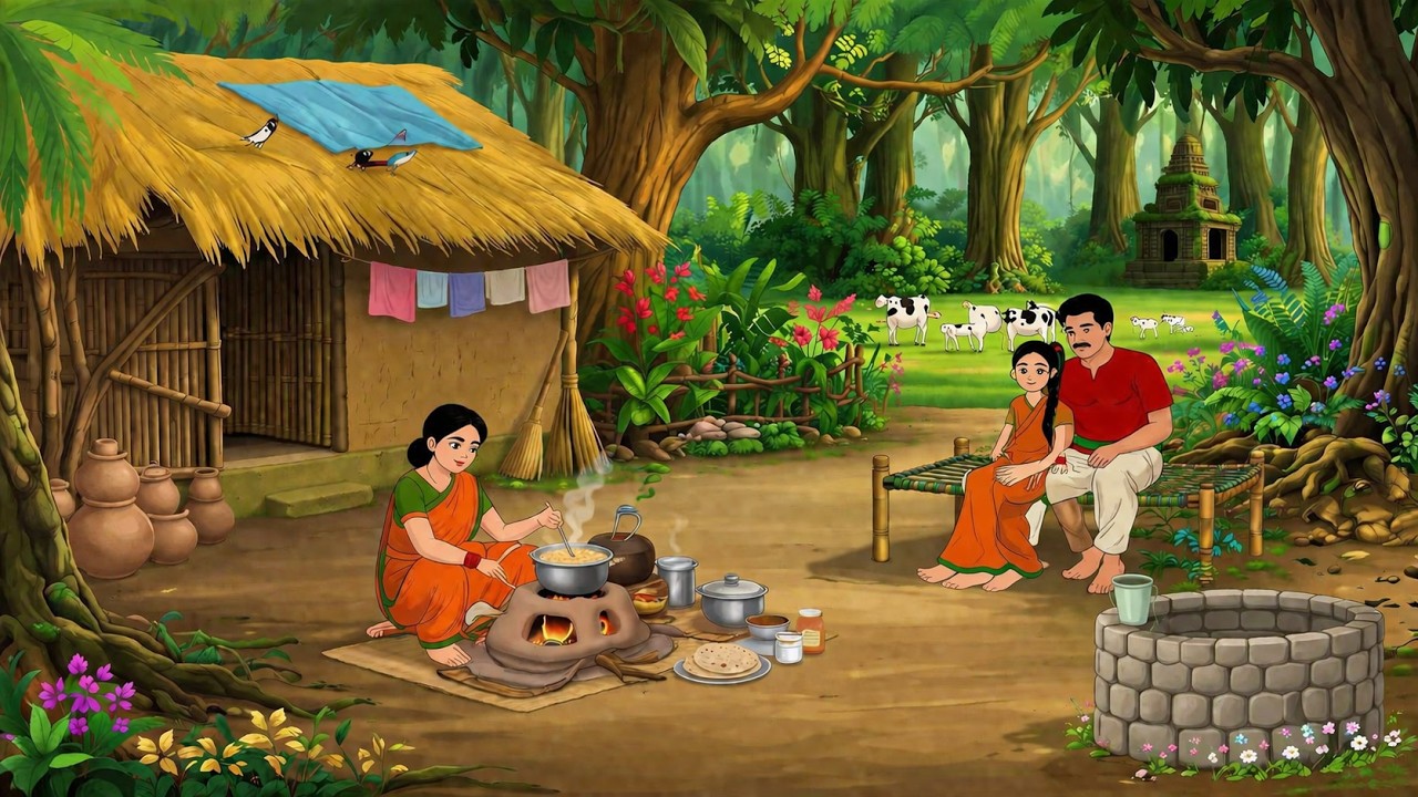 অভাবের ঘরে সুখের হাসি | Bangla cartoon | Rupkothar golpo | Thakurmar jhuli | Fairytale