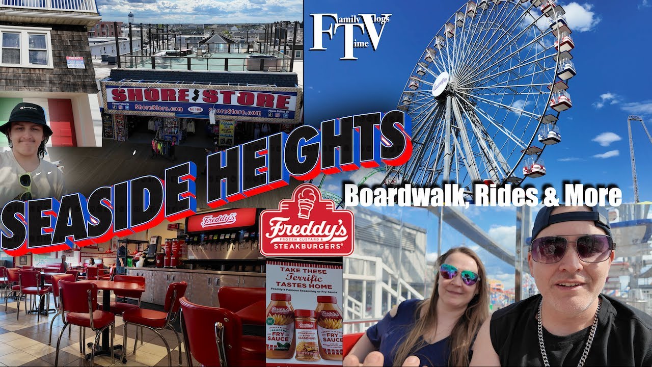 Seaside Heights NJ INSIDE the Jersey Shore House! 🏠🌊 | Freddy’s Review, Rides & Boardwalk Fun! Vlog