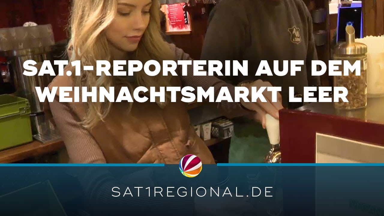 Weihnachtsmarkt Leer: SAT.1-Reporterin packt mit an