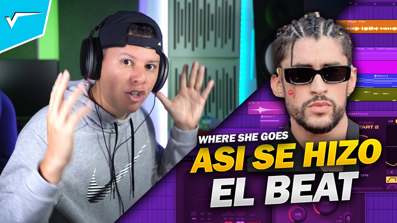 Asi se hizo Where She Goes de Bad Bunny - Como Hacer Jersey Club en FL Studio