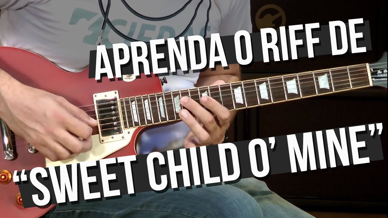 Guns N' Roses - Sweet Child O' Mine - Riff (como tocar - aula de guitarra)