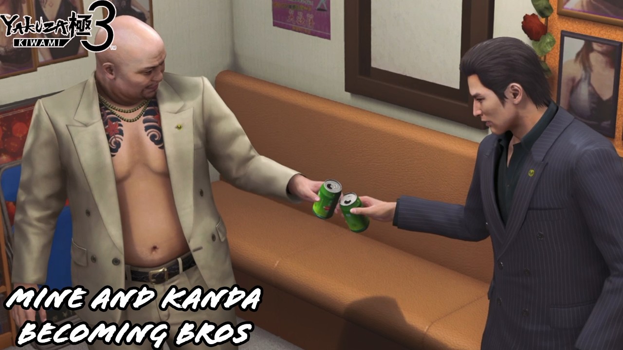 Якудза Кивами 3 | Сцены «Мой и Канда становятся братьями»