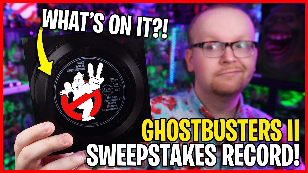 Let's listen to the 'Ghostbusters II Sweepstakes' vinyl record!