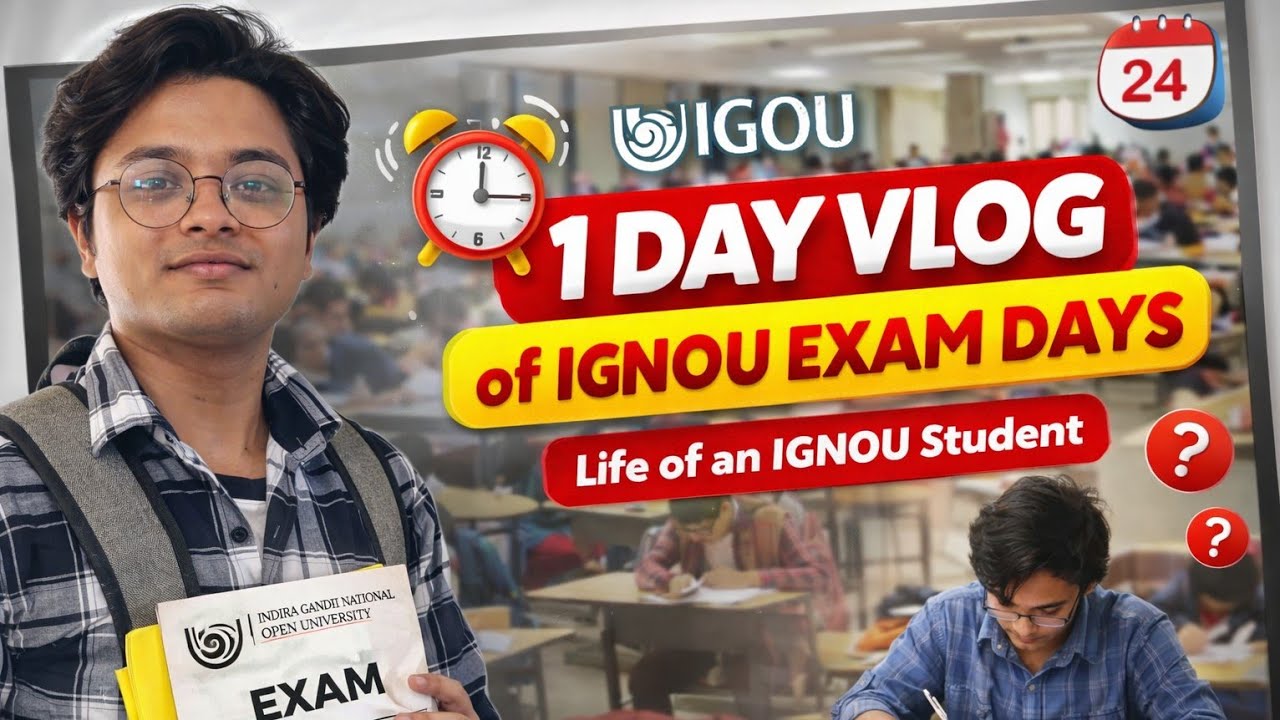 IGNOU Exam Day Reality 😓 | Galti Mat Karna | Student Vlog @Anordinaryvlogs 