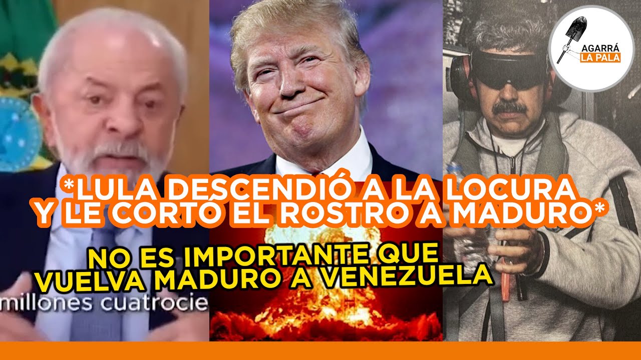 SE CAG$ TODO: LULA DA SILVA SE RINDIÓ POR COMPLETO ANTE TRUMP Y LE CORTÓ EL ROSTRO A MADURO