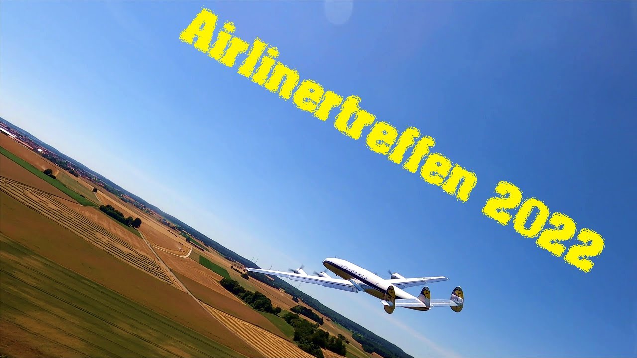 Airlinertreffen 2022 aus der Luft gefilmt.