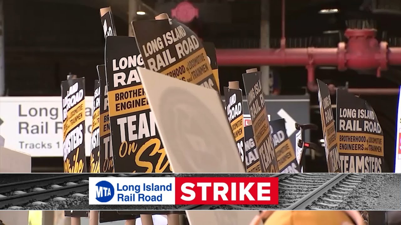Забастовка на железной дороге LIRR вот-вот продолжится второй день.