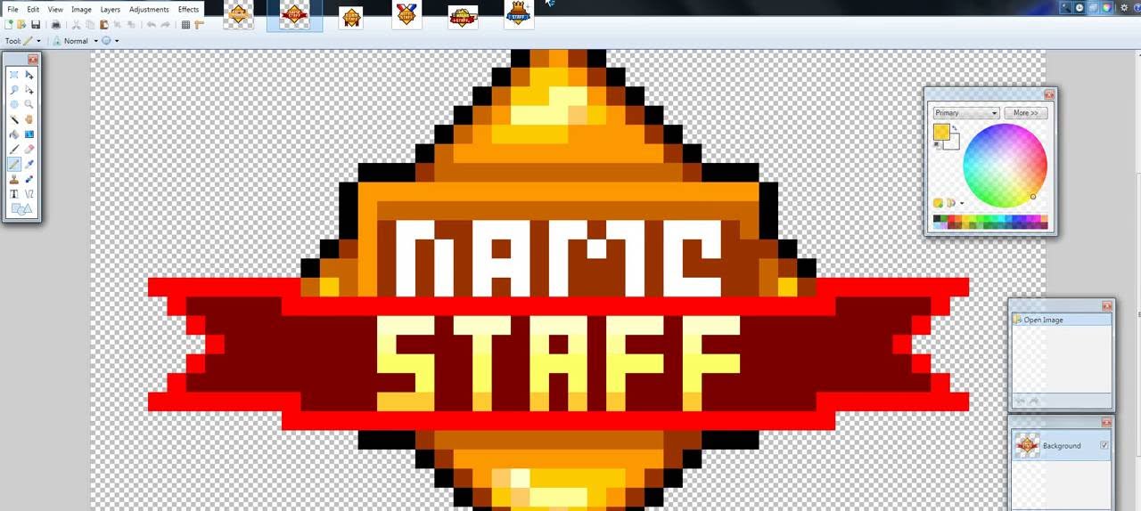 How to make a custom season: WINTER STAFF BADGE for Habbo Retros