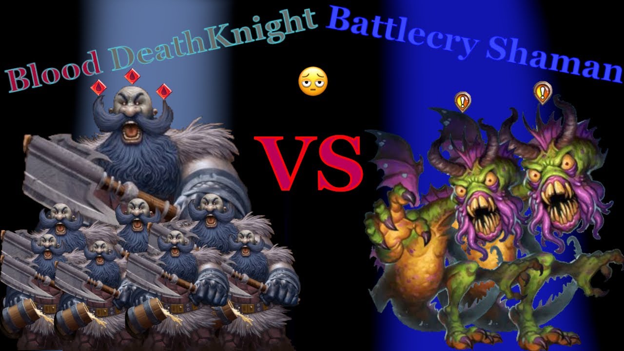 Blood Deathknight vs Shudderwock Shaman | Hearthstone