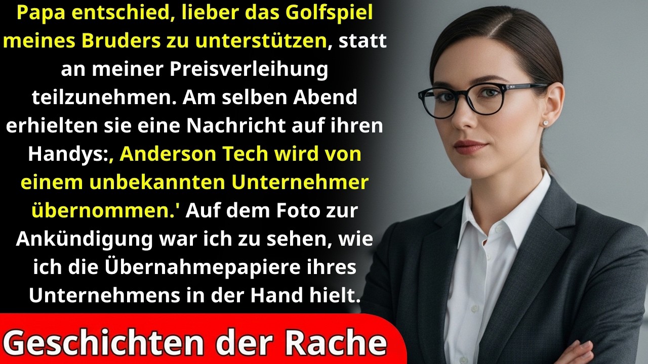 Sie verpassten meine Preisverleihung wegen Golf – dabei war die Trophäe für sie