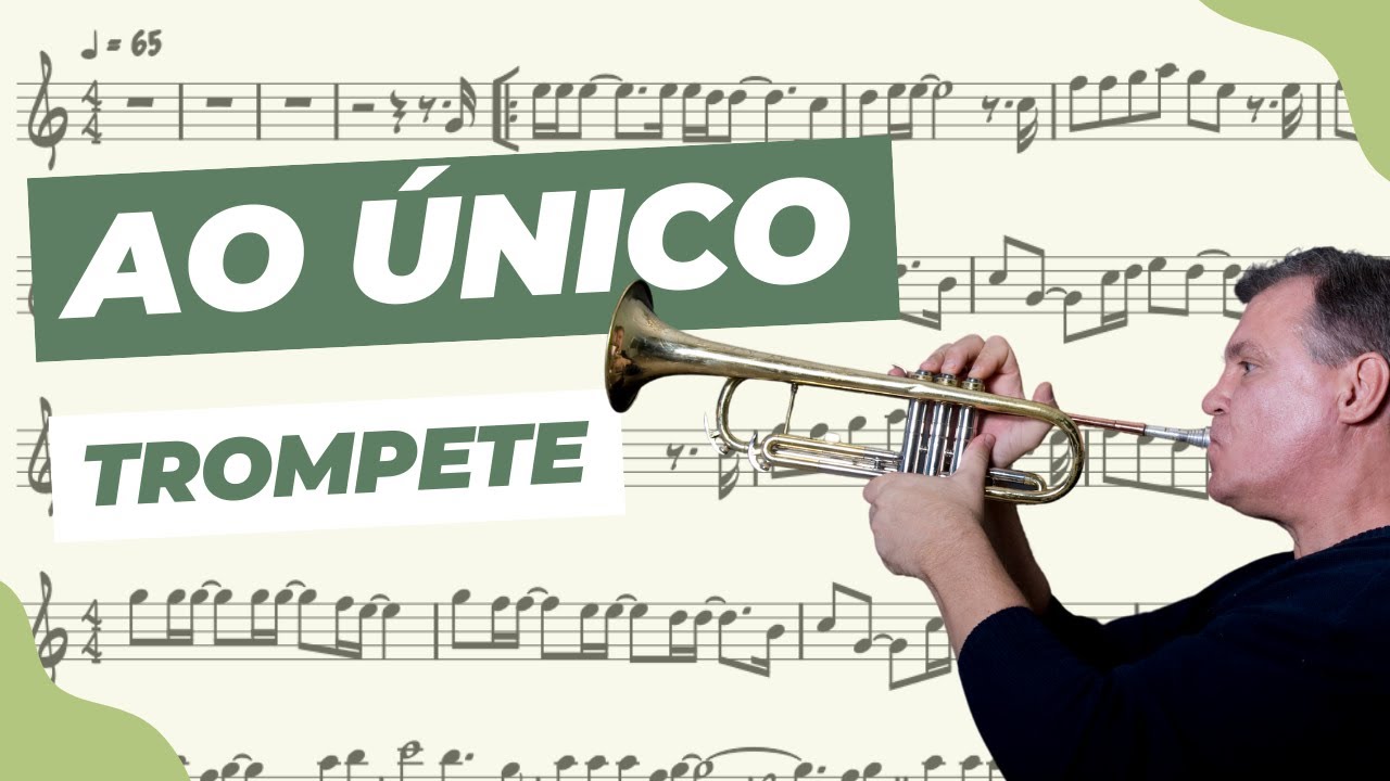 Partitura Trompete (Bb) Playback Gospel I Ao único I Aline Barros