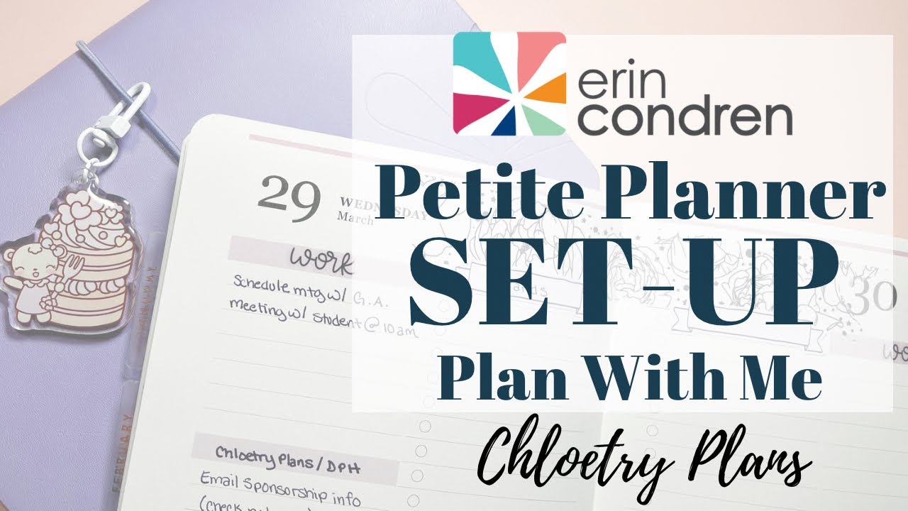 Erin Condren Petite Planner Set-Up | Chloetry Plans