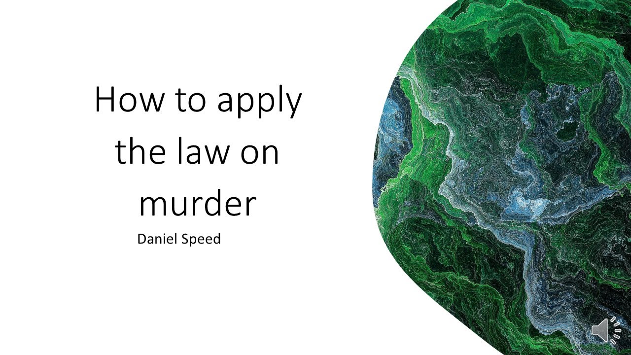 How to apply the law on murder (A Level Law)