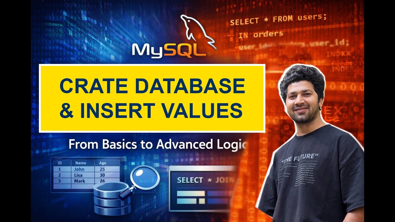MYSQL  | CREATE DATABASE | DROP DATABASE|  CREATE TABLE | INSERT VALUES