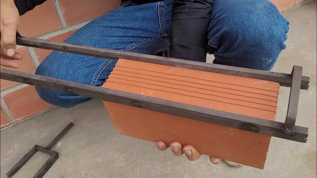 Súper herramienta para colocar ladrillo cara vista. 🧱