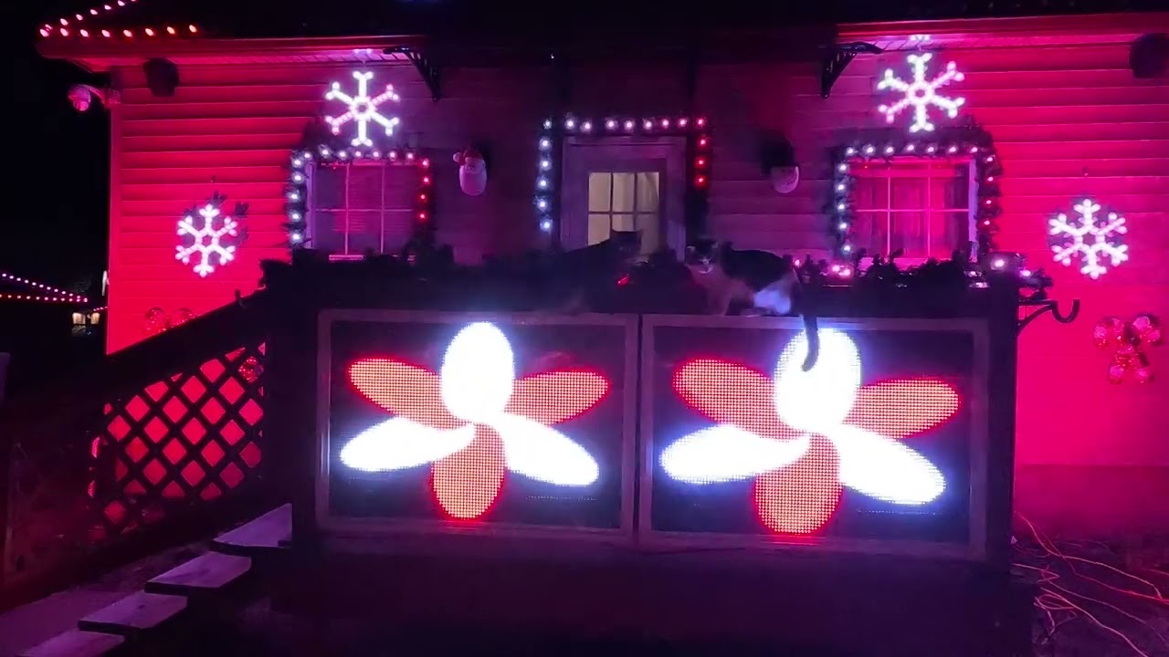 NorthPole South Christmas Light Show, Candy Cane Lane