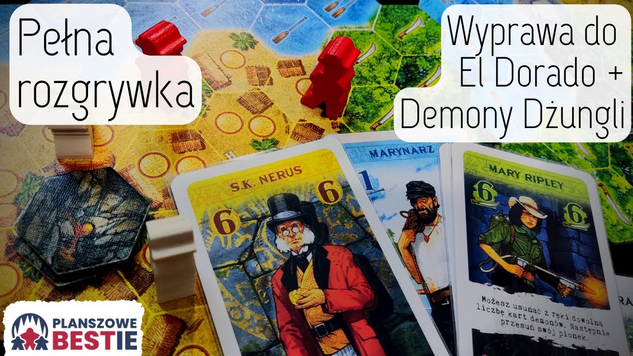 Planszowe Bestie #188 - Wyprawa do El Dorado + Demony Dżungli - Pełna rozgrywka - 18.04.2023