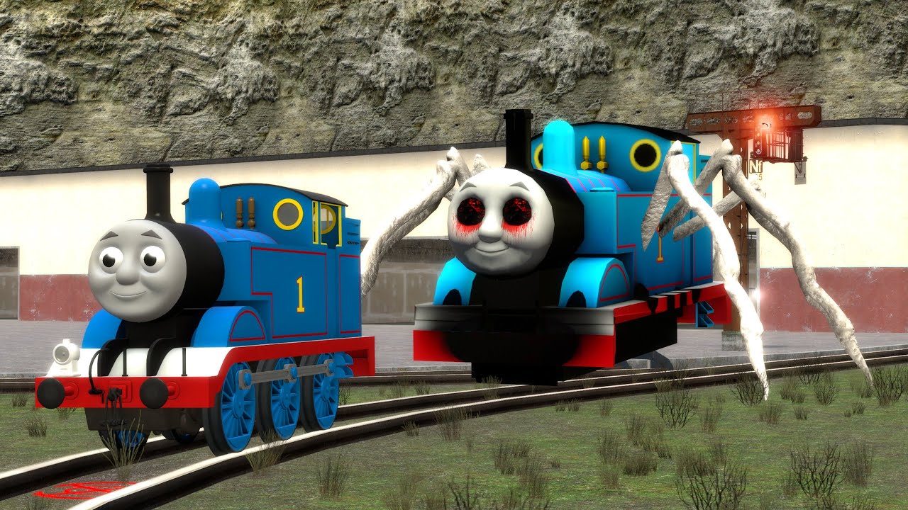Building a Thomas Train Chased By Cursed Thomas Train Eater in Garry's Mod
