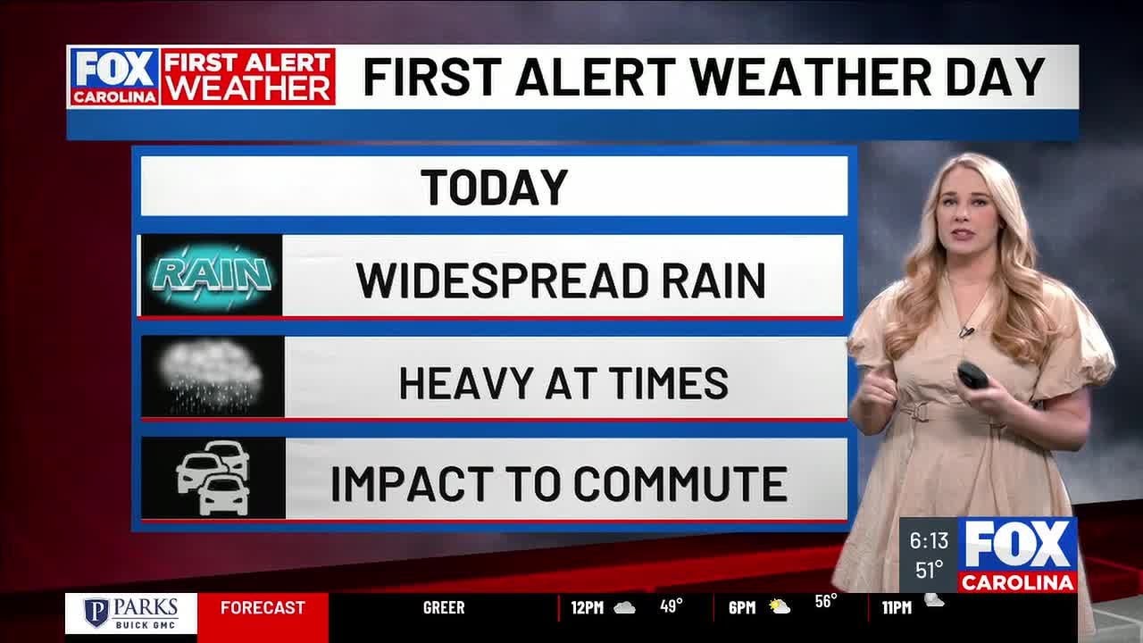 First Alert Weather Day declared for heavy rain on Thursday