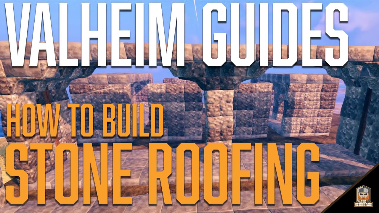 HOW to BUILD SUPPORT STRUCTURES for STONE ROOFING in VALHEIM