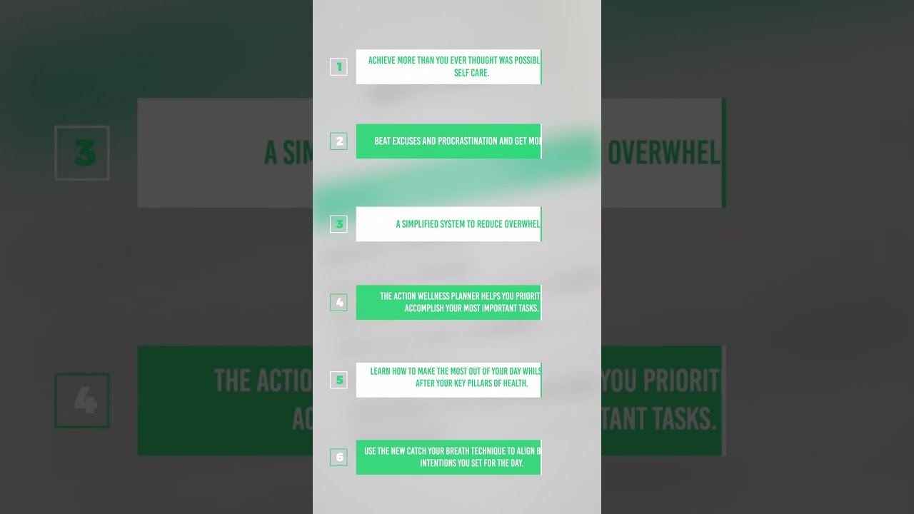 Wellness Action Planner 