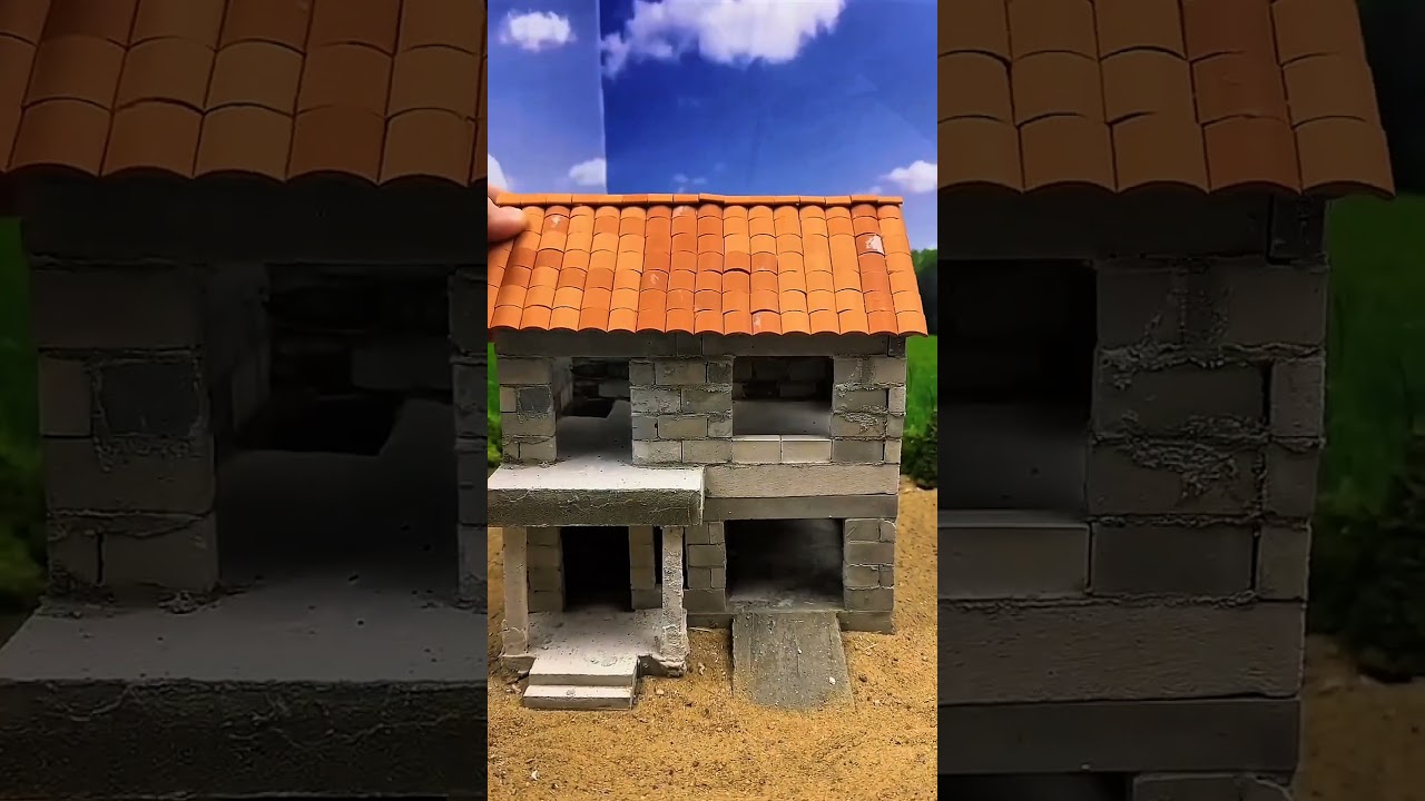 微建筑#制作过程 #建房子 #微型房子 #手工制作