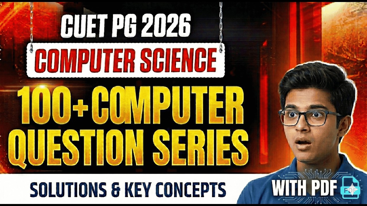 100+ Most Important And Repeated Computer Science Questions for CUET PG MCA 2026 🎯 | PDF Included