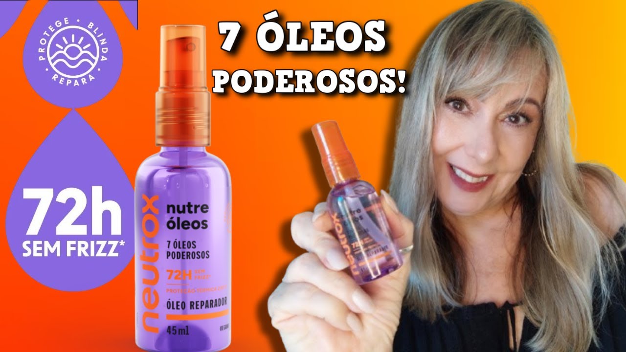 NEUTROX ÓLEO REPARADOR NUTRE ÓLEOS com 7 óleos poderosos e proteção térmica