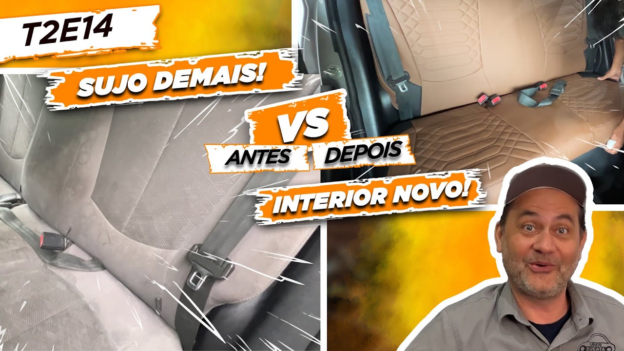 🟡HB20: Colocamos CAPAS NOVAS e fizemos HIGIENIZA&Ccedil;&Atilde;O PESADA - Uber Sucata T2E14