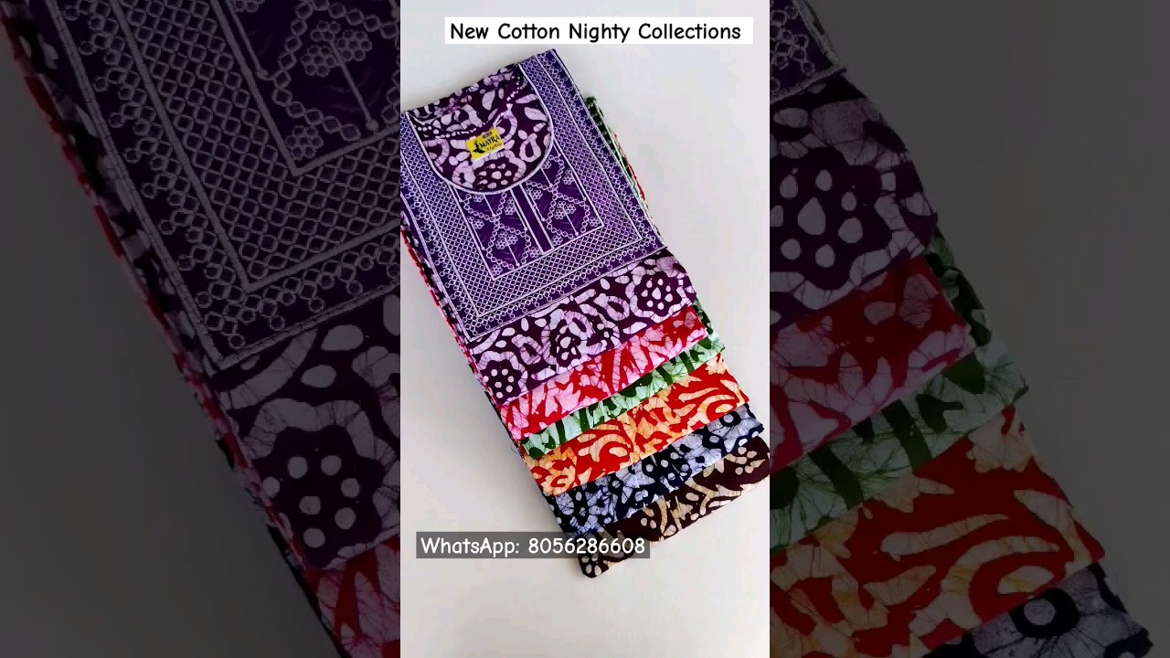 New Batik Cotton Nighty Collections/XXL/ #nighty #cottonnighty #batiknighties