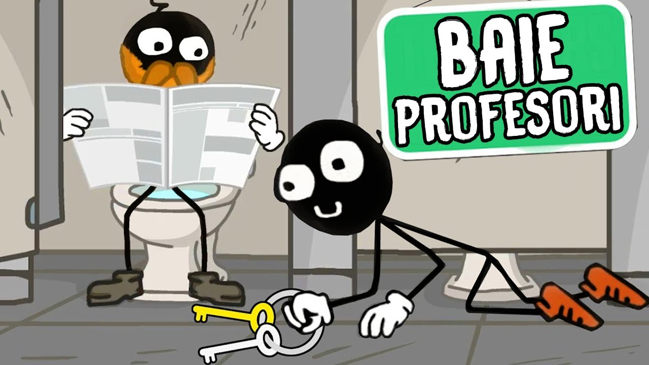 SCAPA Din SCOALA Daca POTI ! Jocul COMPLET ! Stickman School Escape 2