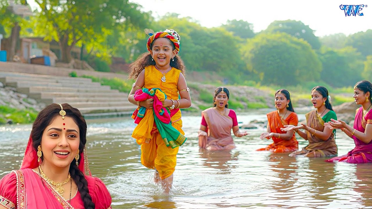 कान्हा की शरारत नहाती हुई गोपियों के चुराए वस्त्र | Yashomati Maiyaa Ke Nandlala