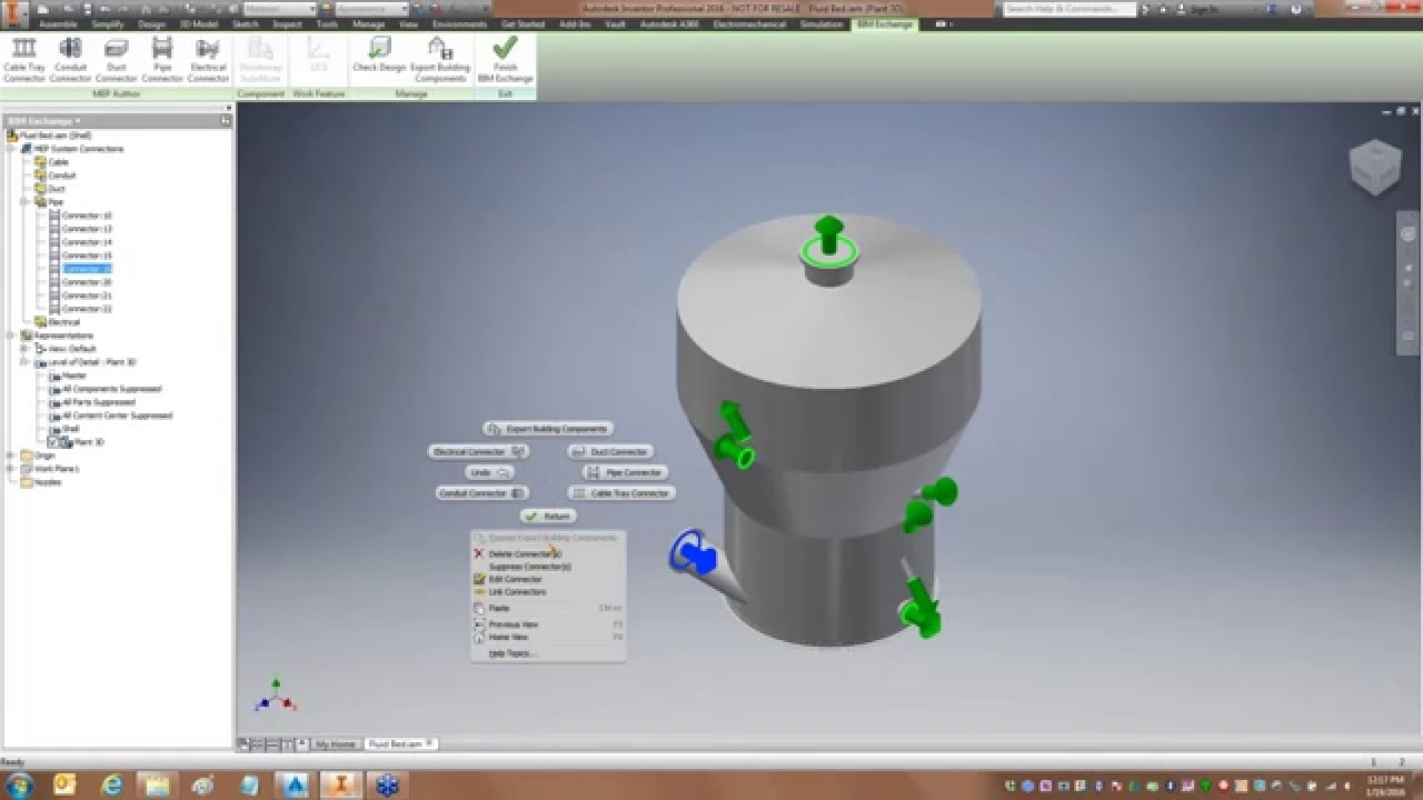 Making the Connection:  AutoCAD® Plant 3D and Autodesk® Inventor