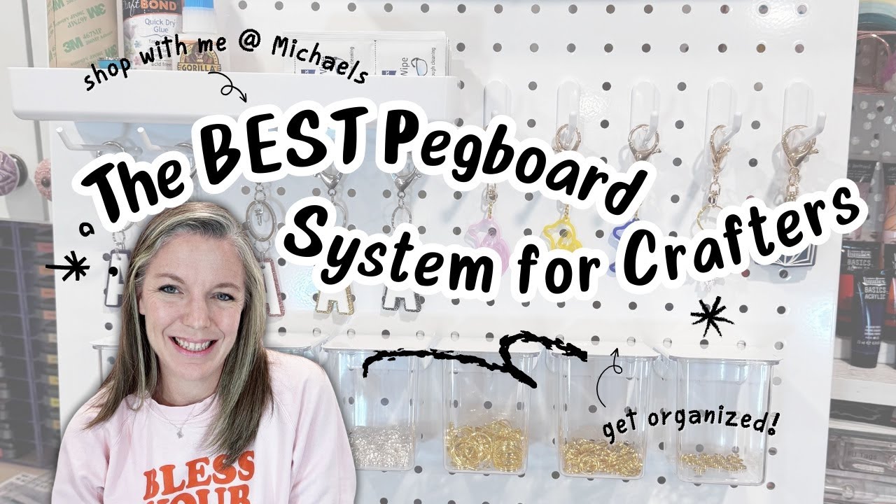 The BEST Pegboard System for Crafters?! || 🎨 Craft Room Organization Ideas