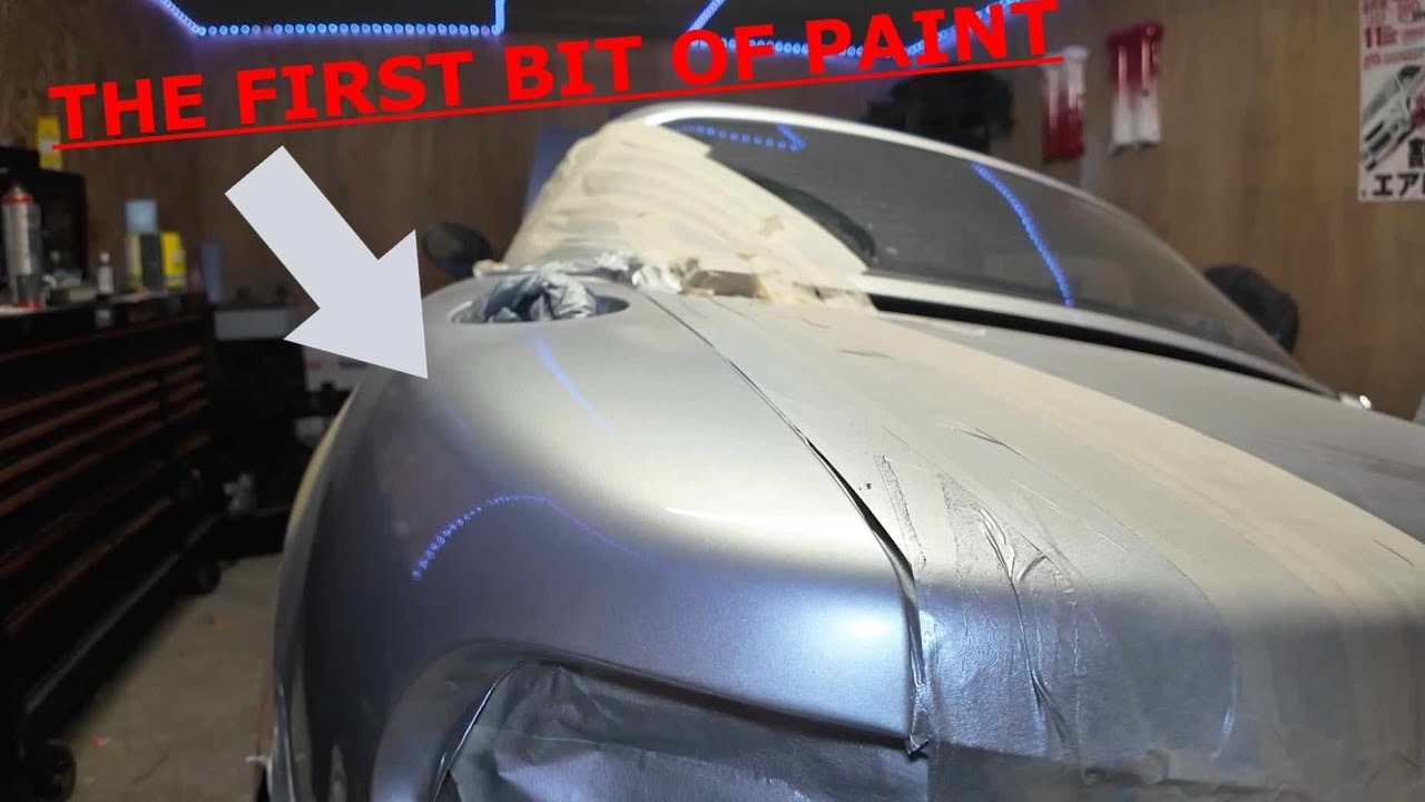 The first bit of paint going on the mx5 | VLOG 39