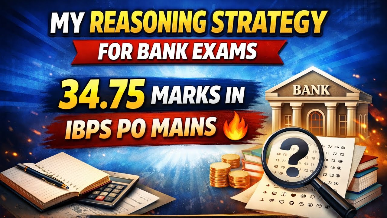 My Reasoning Strategy for Bank Exams | How to score high in the Reasoning section  || #ibps #ibpspo