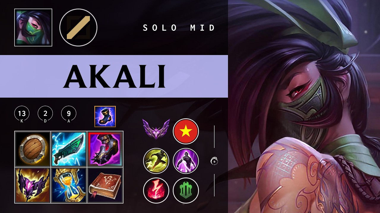 Akali Mid vs Taliyah - VN Master Patch 26.04