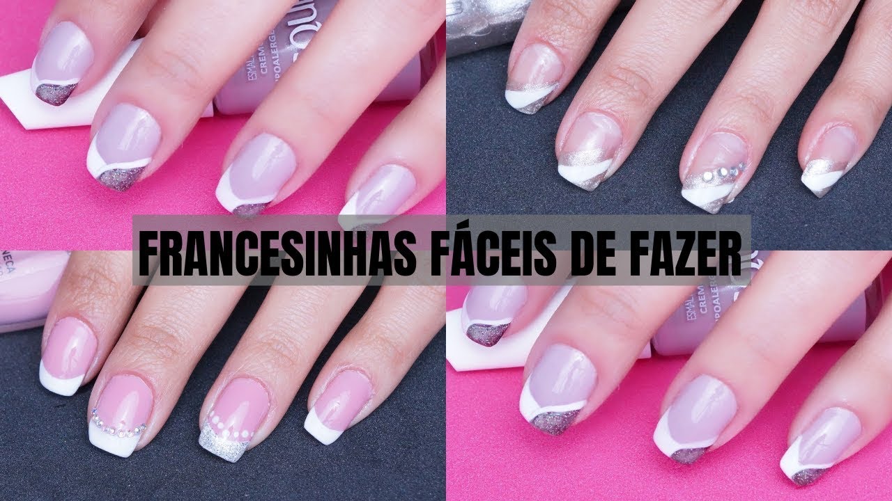 UNHAS FRANCESINHAS DIFERENTES|PASSO A PASSO|MUITO FÁCIL!