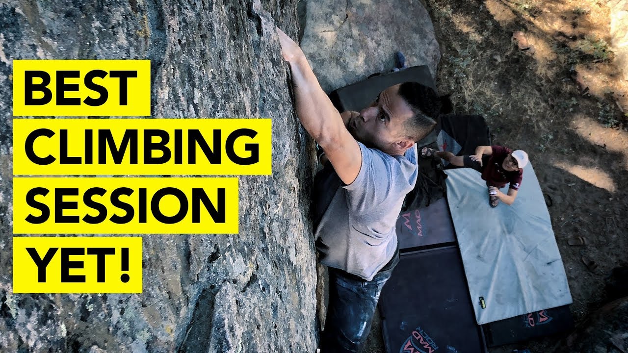 Bouldering Outdoors at Pine Mountain: Found a new V7 Project