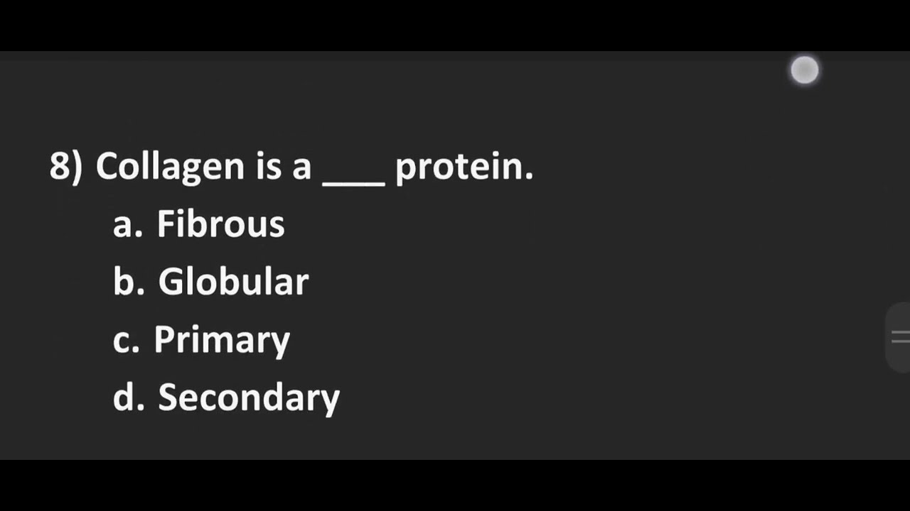 Proteins - MCQs with answers #biochemistry #protein