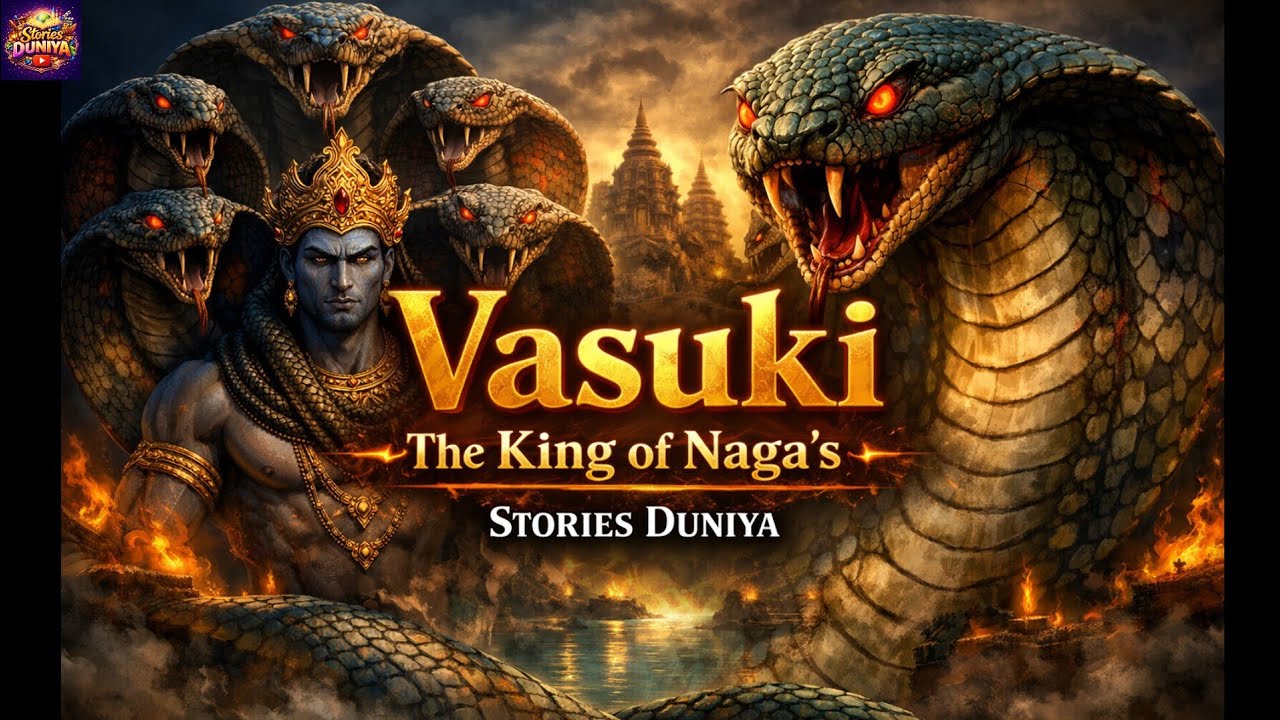 Vasuki :The King of serpent🐍|नागराज वासुकी क्यों बने महादेव के गले का आभूषण?|Mahadev| Stories Duniya