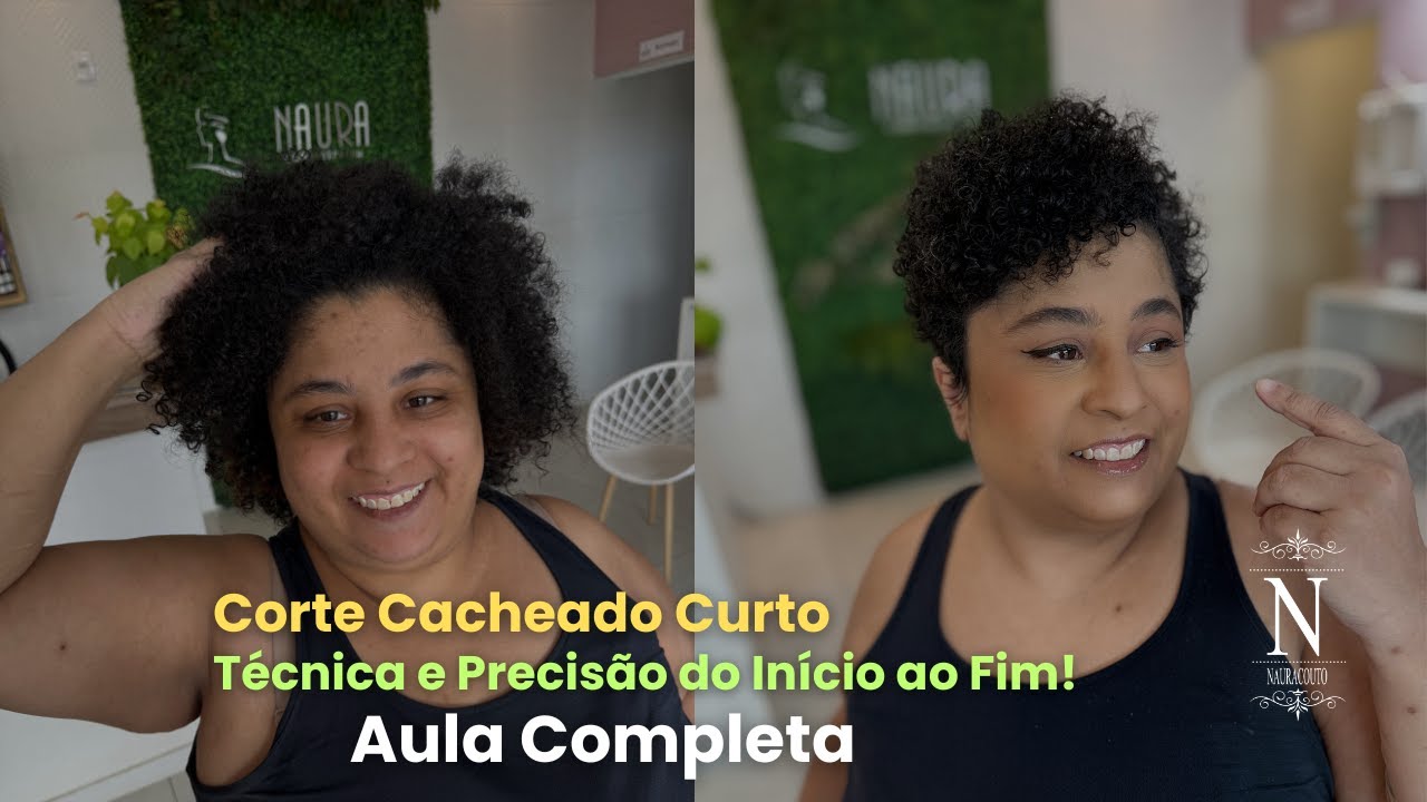 Corte Cacheado Curto | Aula Completa