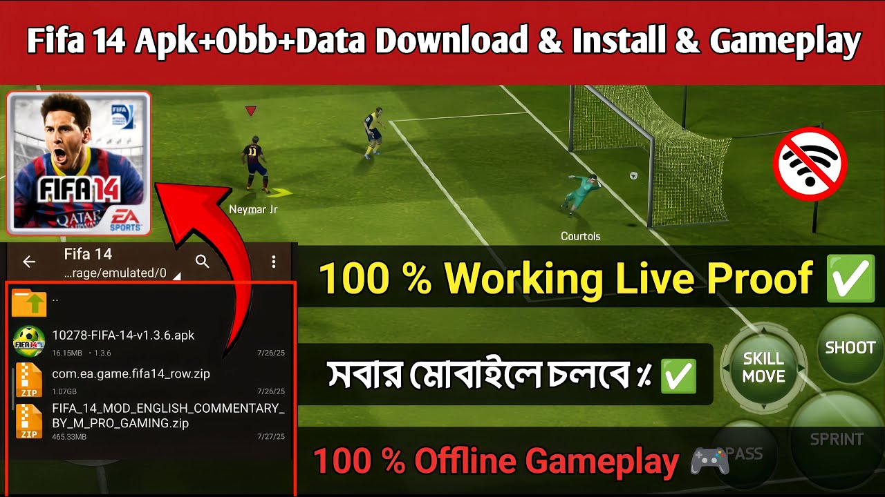 Fifa 14 Apk + Obb + Data Download Install & Gameplay Android Offline 2025 | Fifa 14 Download Link