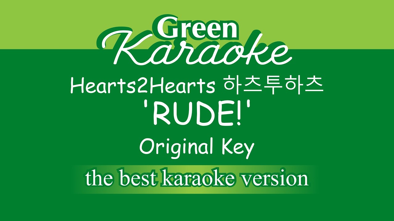 Hearts2Hearts - RUDE! (Karaoke) Acoustic Guitar Version